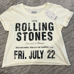 Urban Outfitters Rolling Stones cropped tee, size small